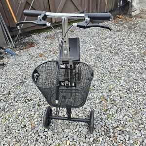 Black Mobility Scooter with Basket